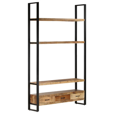 Bookshelf 46.5"x11.8"x78.7" Solid Wood by Loon Peak