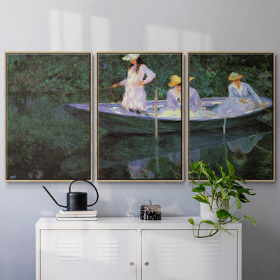 Monet, reproduction sur toile 3 pièces