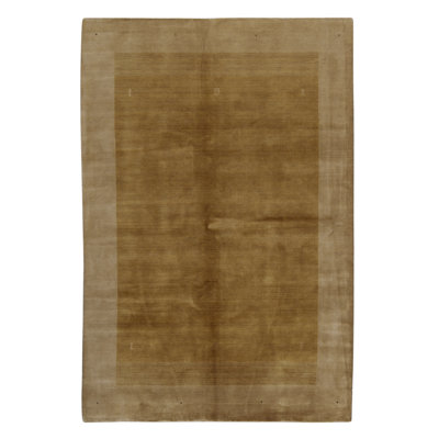 Tapis beige noué à la main de haute qualité
