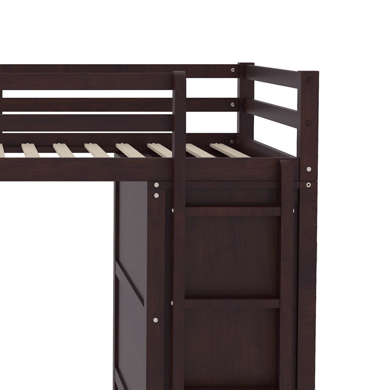 Lit mezzanine double Kiya Kids, Espresso