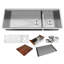 Évier de cuisine tout-en-un à double cuve encastrable 48 po x 19 po Workstation-50274696