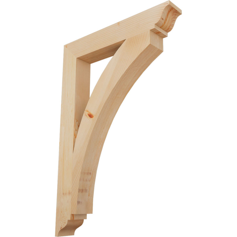 Thorton Traditional Bracket, 38"H x 3.5"W x 26"D, Douglas Fir (Smooth)