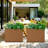 Rectangular Planter-Metal Planter Box With Drainage Holes for Indoor and Outdoor Use-743315942-743315941