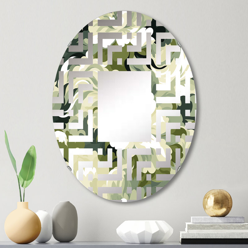 Miroir décoratif zen Zen Floral Retreat I - Maze, L 20 po x H 30 po