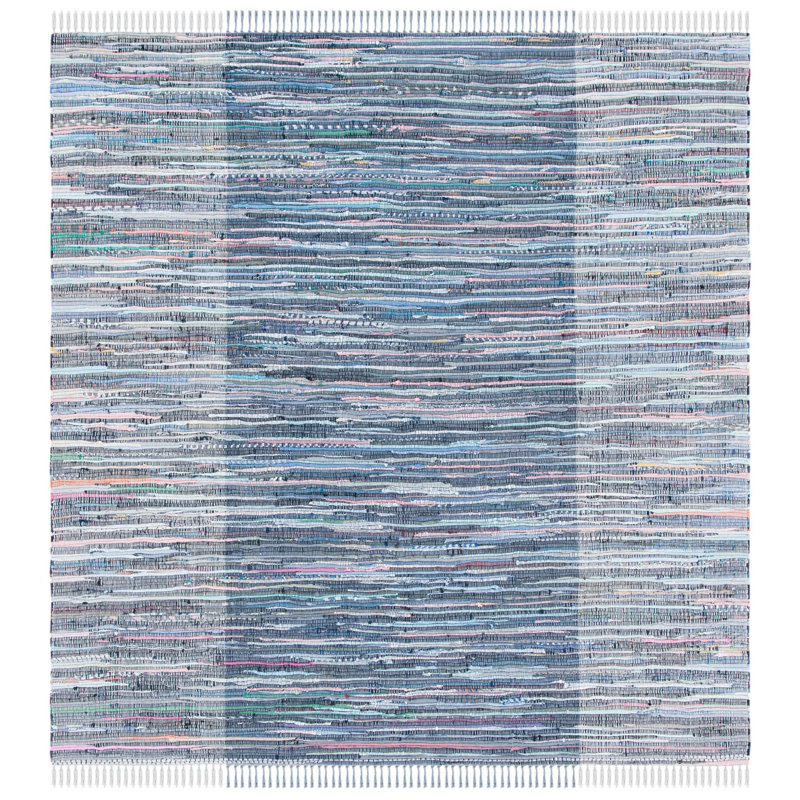 Tapis en coton tissé à plat Fanshawe, Carré 6 pi