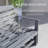 HDPE Loveseat Patio Glider Bench (Distressed Gray)-1422439975