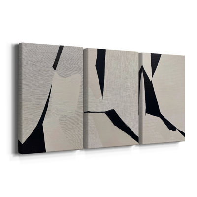 Série ABSTRACT DCXLI - Toile tendue sur mesure - 3 pièces