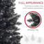 Arbre de Noël 7 pi 7 pi, noir