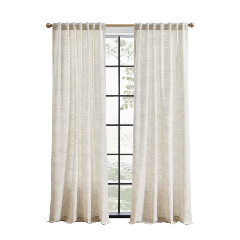 DKNY Khalipa Linen 50 X 84 Curtain Panel Pair, 50" W x 84" L