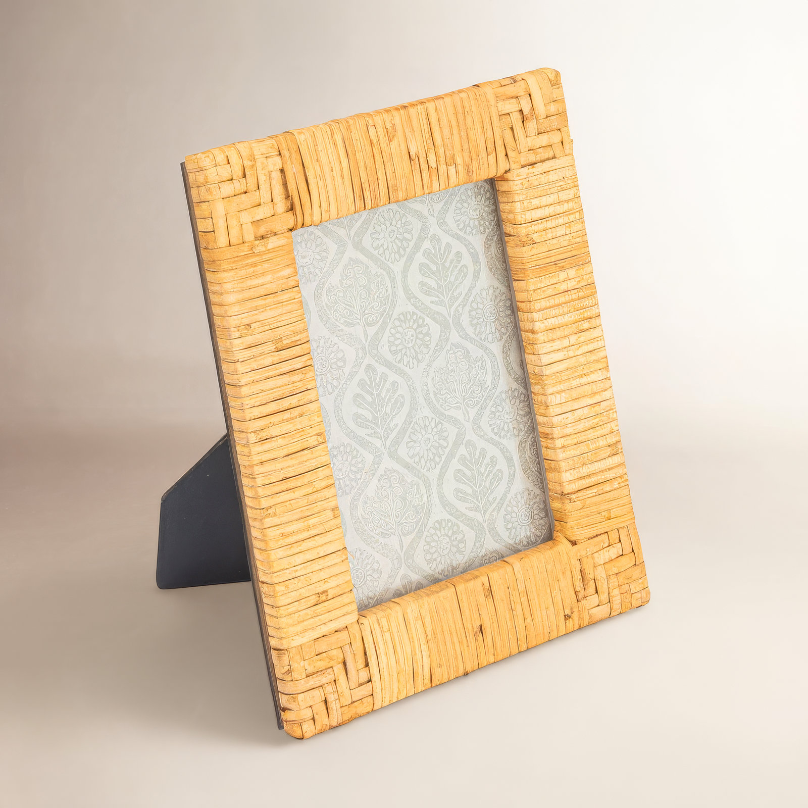 Kitt Wicker / Rattan Picture Frame, Natural, 7" x 5"