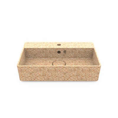 Lavabo de salle de bain vasque avec trou pour robinet Cube60