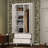 Arvil 70.9" H White 2-Door Wardrobe with 3 Drawers & Roman Legs-1130024084