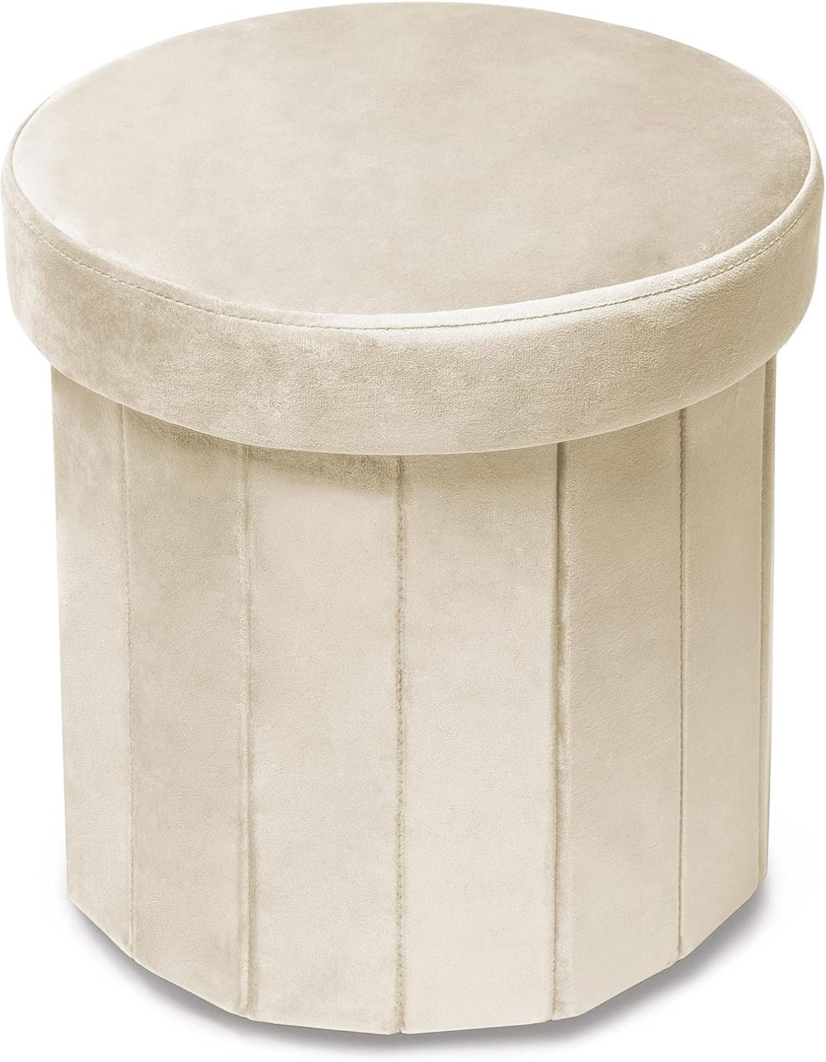 HoeHarony®Velvet Ottoan Chair Storage Stool Seat Footrest Footstool - View #12