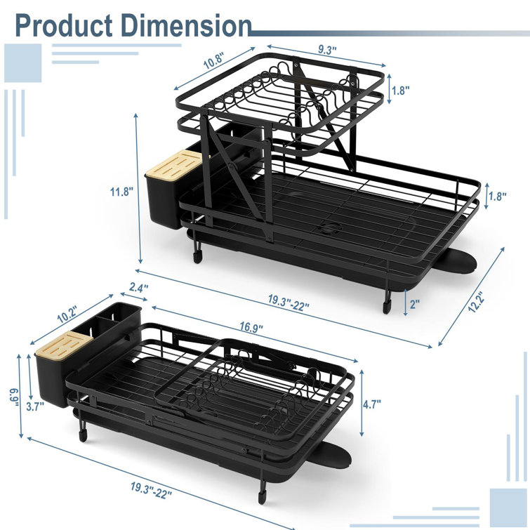 Metal Foldable Dish Rack Giantex