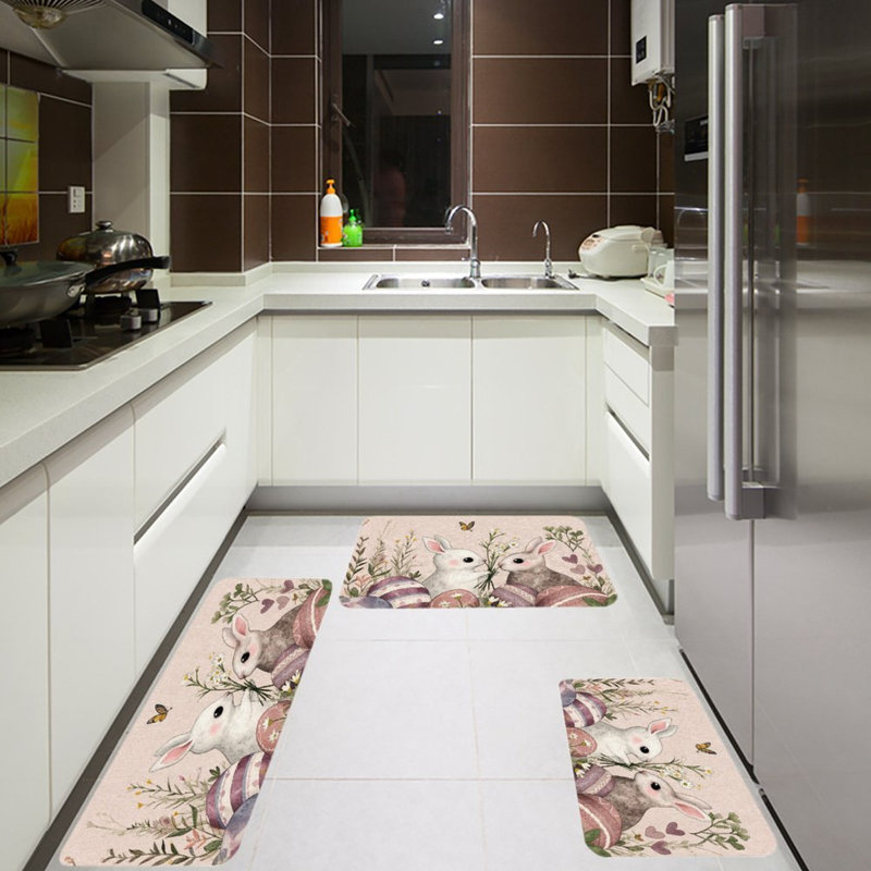 Tapis de cuisine, salle à manger et salle de bain 3 pièces Rustic Home