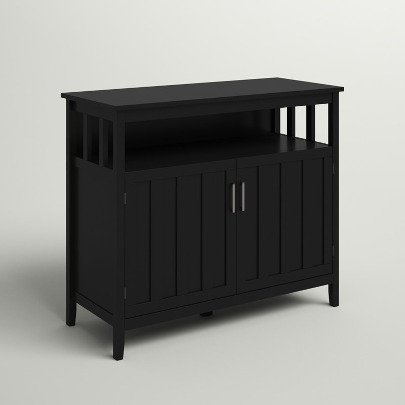 Buffet Ashalina, Noir 1, H 35,5 po x l 41,75 po x P 17,75 po