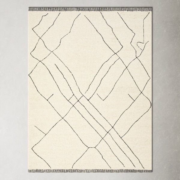 Sophia Flatweave Black/Brown Area Rug AllModern Rug Size: Rectangle 7'10 x 10