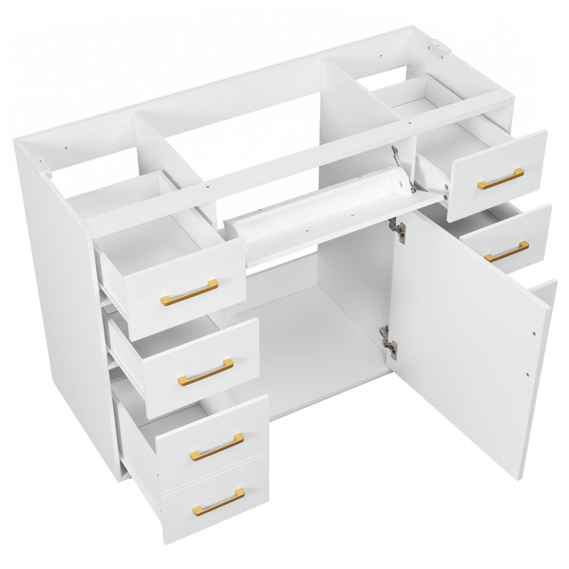 Meuble-lavabo de salle de bain sans lavabo