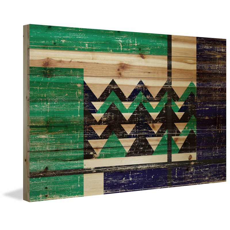 « labyrinthe to circles », impression sur bois, 40 po x 60 po