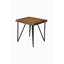 Table de bout / lampe, noyer clair