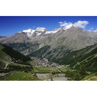 Saas Fee 1 Piece Wrapped Canvas Wall Art