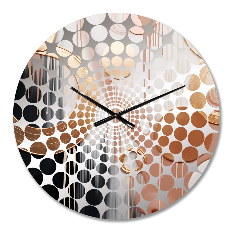 Adayshia - Horloge murale formes abstraites, Médium