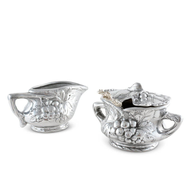 Grape Sugar And Creamer Set