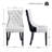 Kingson Modern Glam Tufted Two-Tone Dining Chair with Nailhead Trim & Back Pull Ring-9081305-64230965