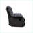 Recliners with Pillow Top Arms &amp; External Latch Handle | Black Woven Fabric | Metal Frame-401350063