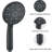 Matte Black Handheld Shower With 7 Spray Settings Head Modes And Hose Kit