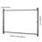 Gate Building Kit Fits 60 to 96 in Wide Openings 6 to 7 ft High Fence Black