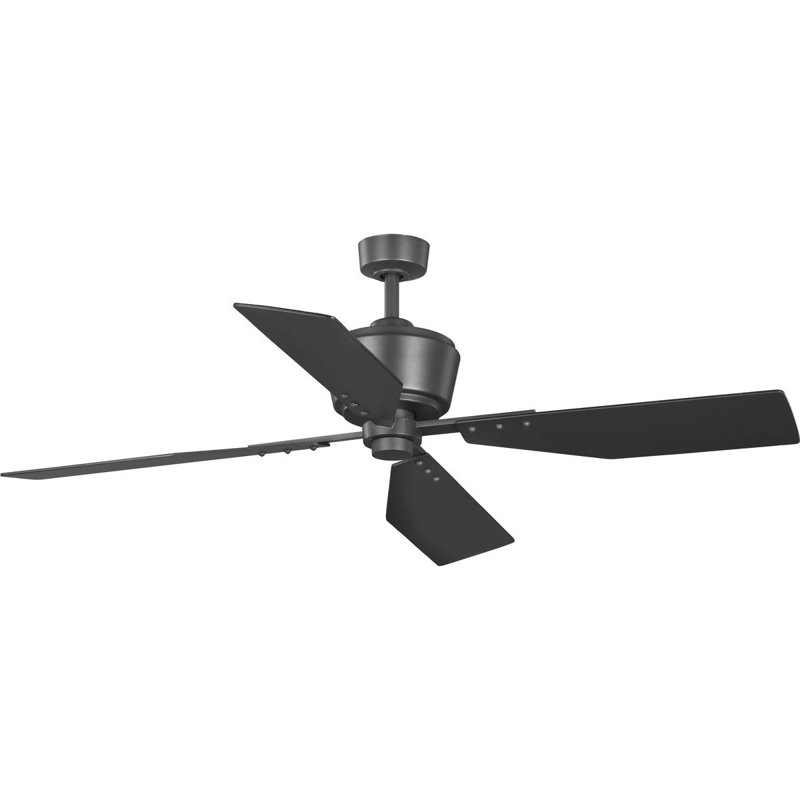 Chapin 56'' Ceiling Fan, Graphite with Black Blades