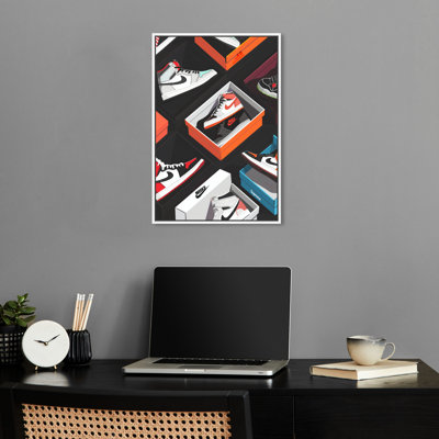 Opened Sneaker Boxes Man Cave Artwork by Notoriart