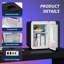 4L RGB Light Countertop Mini Fridge, Portable Car Refrigerator with Mirror, Cooler & Warmer-120343932