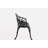 Cast aluminium bench