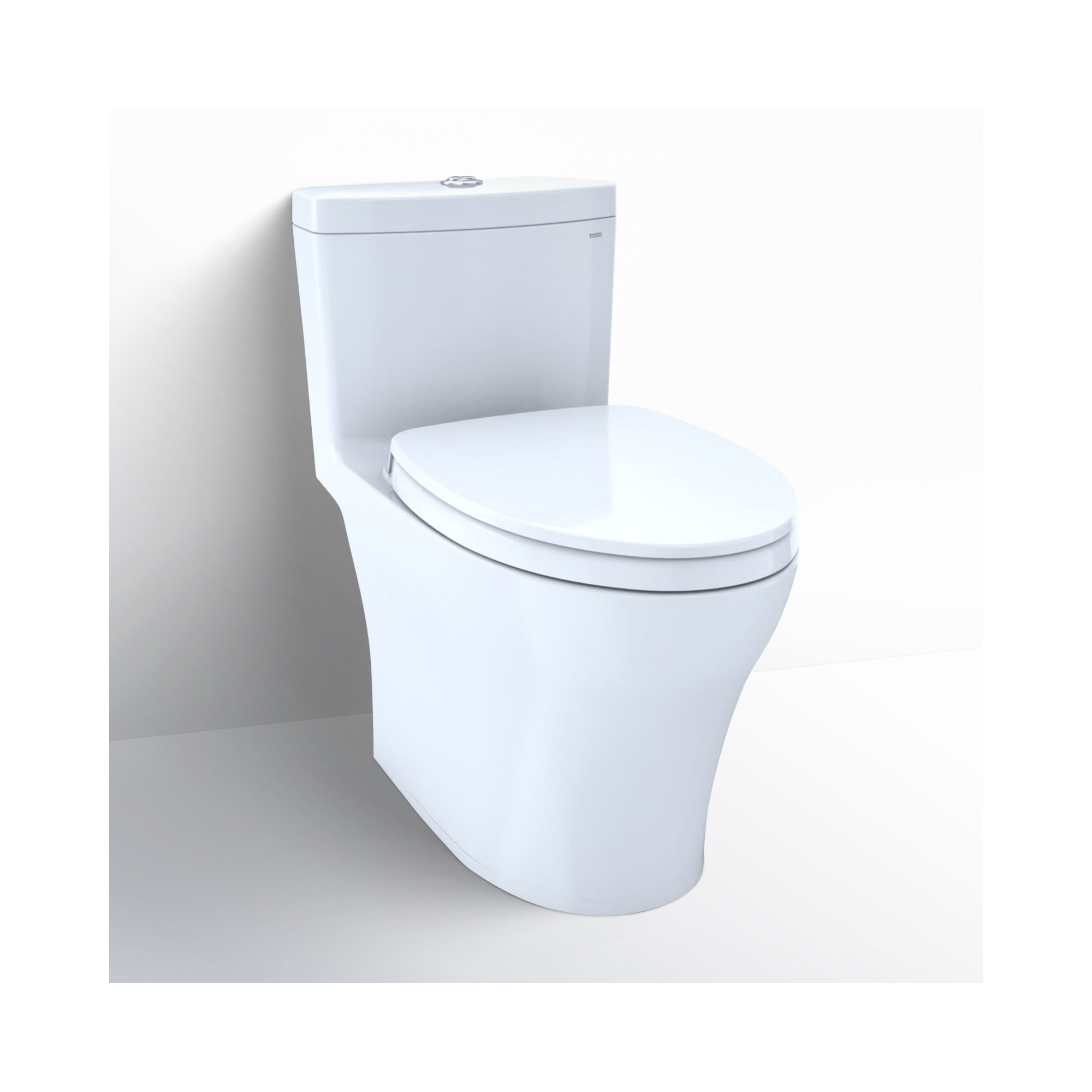 Aquia® IV Dual-Flush Elongated One-Piece Toilet (Seat Included), Cotton White