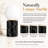 11.5" Modern Natural Black Marble Table Lamp with Milky Glass Globe Shade-1773578284