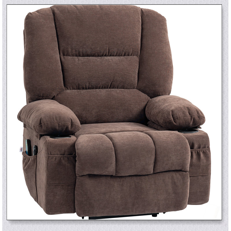 Fauteuil inclinable Power Lift avec massage par vibration, chaleur et télécommande pour le confort et la commodité des personnes âgées