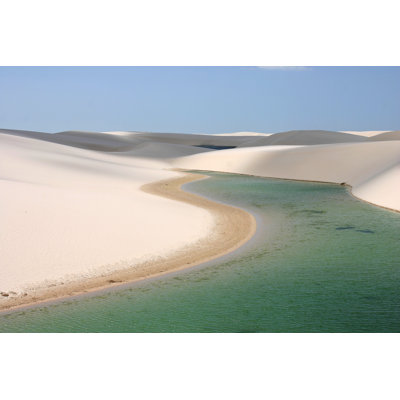 Lake Of Lenã§Ã³is Maranhenses - Wrapped Canvas Print