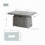 Table de foyer d'extérieur au propane en aluminium 51 po Melville-115069198