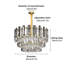 Boomery 6 - Light Crystal Chandelier