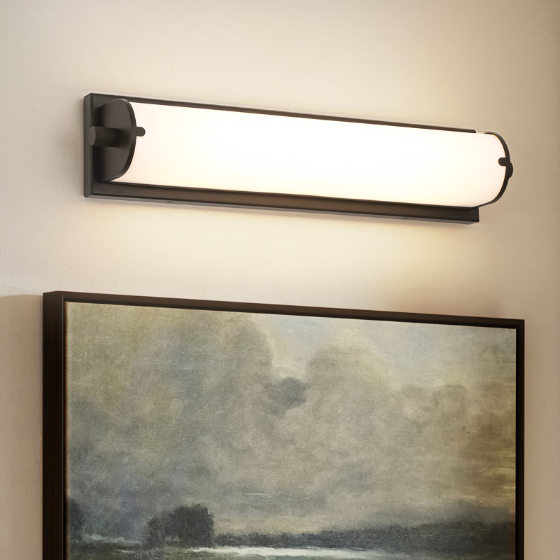 20.5" Modern Dimmable Linear LED Wall Sconce, Matte Black