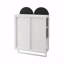 Armoire à miroir à double arche 23,62 po, armoire à pharmacie 2 portes, armoire murale en métal avec tablettes réglables et porte-serviettes, armoire à miroir avec rangement-1129931943