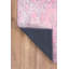 Tapis rose à motif tissé rétro-1921302018