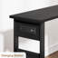 Table d'appoint pivotante à 360 ° avec station de charge, table de bout pivotante avec sac de rangement supplémentaire et 6 roues pivotantes verrouillables pour la chambre à coucher et le salon (noir)-205564517