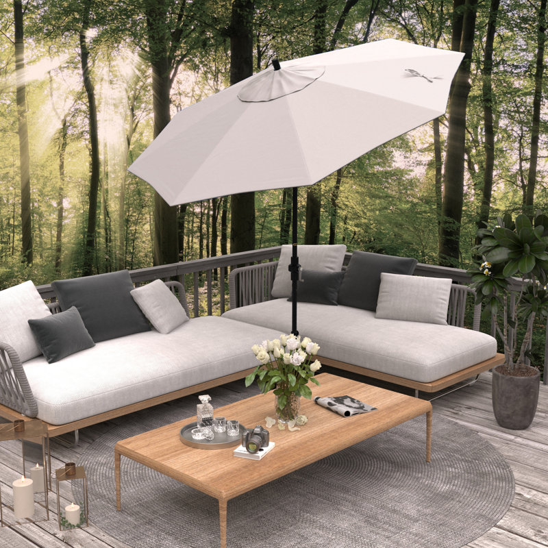 Parasol de marché 108 po Aldery, Naturel - Pacifica
