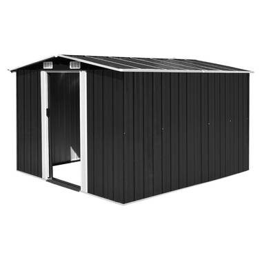 Rubbermaid Rubbermaid Horizontal Split-Lid Shed FG375301OLVSS, 4'7W X  2'4D X 3'H FG375301OLVSS