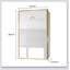 Armoire à pharmacie blanche avec miroir 16 x 28 pouces avec cadre en métal, durable et élégante pour une installation murale ou encastrée