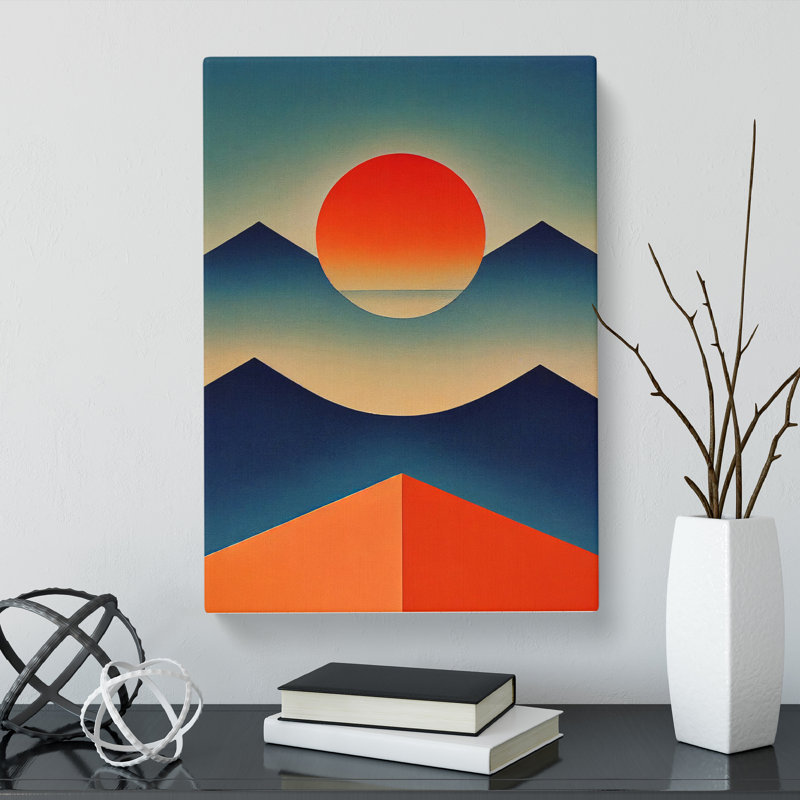 Minimalism Sunset - Wrapped Canvas, 60cm H x 40cm W x 3cm D