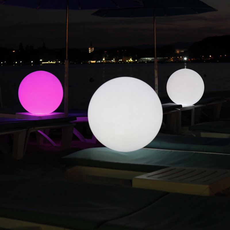 Globe LED Outdoor Floating Light, 32" H x 32" W x 32" D